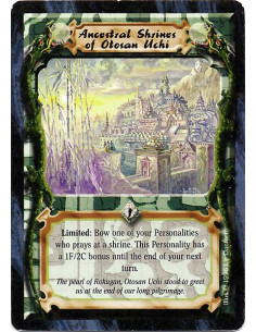 Ancestral Shrines of Otosan Uchi - Limited: Bow one of your Personalities to have him or her "meditate at at a shrine" and give