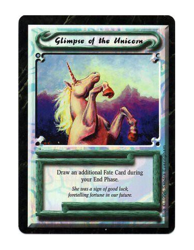 Glimpse of the Unicorn  - UniqueDraw an additional card during your End Phase this turn.