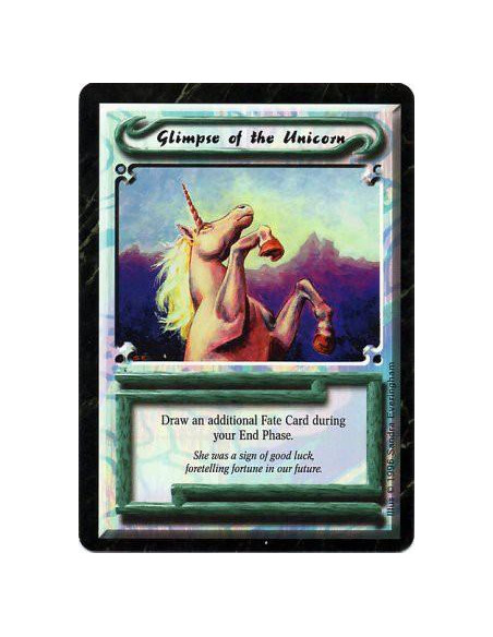 Glimpse of the Unicorn  - UniqueDraw an additional card during your End Phase this turn.