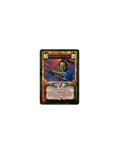 Kolat Bodyguard  - You may attach this Follower to a Personality controlled by another player. Any player may bow one of their P
