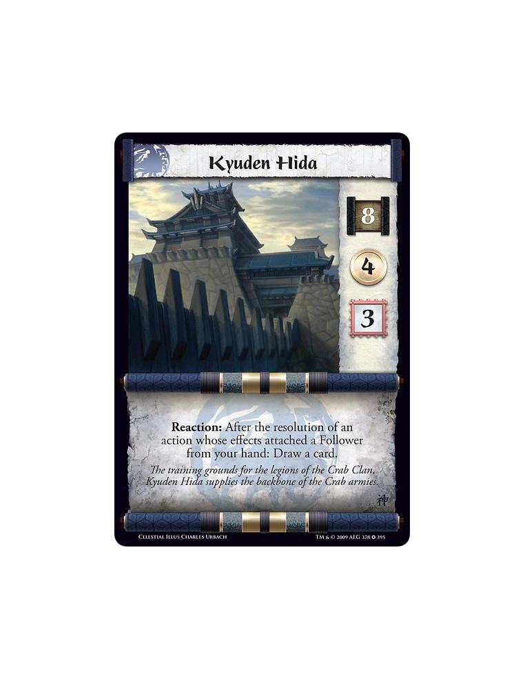 Kyuden Hida  - Reaction: After the resolution of an action whose effects attached a Follower from your hand: Draw a card.