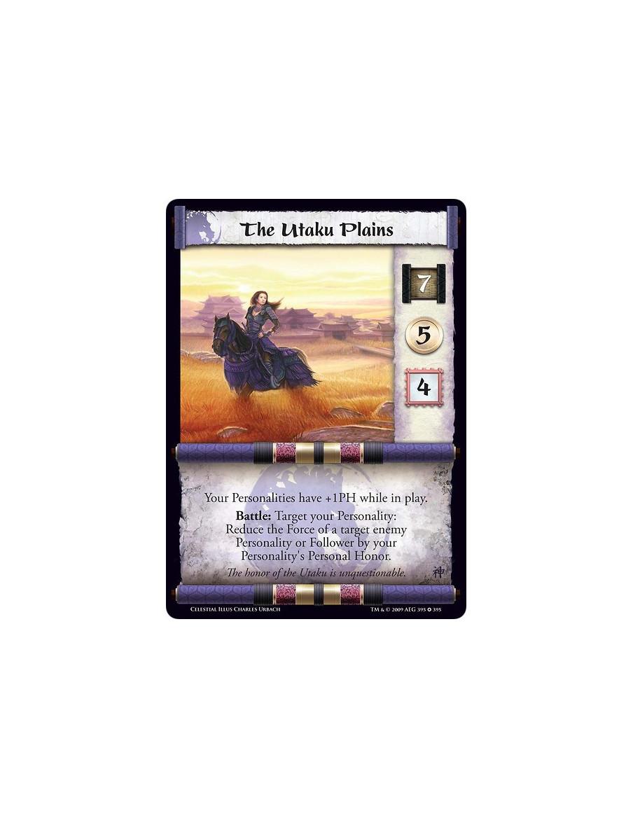 The Utaku Plains (Spanish Language)  - Your Personalities have +1PH while in play. Battle: Target your Personality: Reduce the F