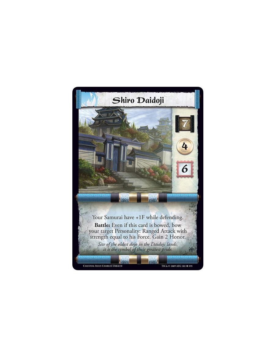 Shiro Daidoji FOIL  - Your Samurai have +1F while defending. Battle: Even if this card is bowed, bow your target Personality: Ra