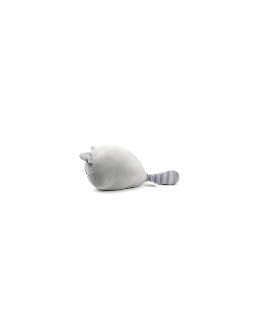 Peluche mapache kawaii. Nemu Neko  - Peluche con aspecto de michi con rayas en la cola. Tamaño 20cm. Tacto suave.