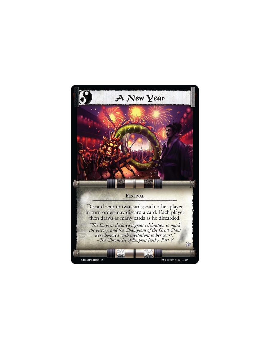 A New Year (Español)  - Festival Discard zero to two cards; each other player in turn order may discard a card. Each player then