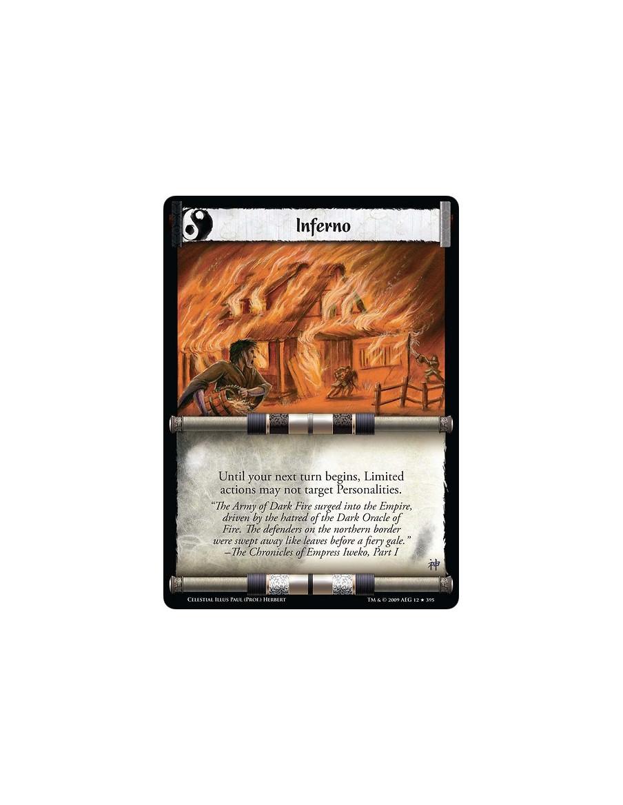 Inferno (Español)  - Until your next turn begins, Limited actions may not target Personalities.