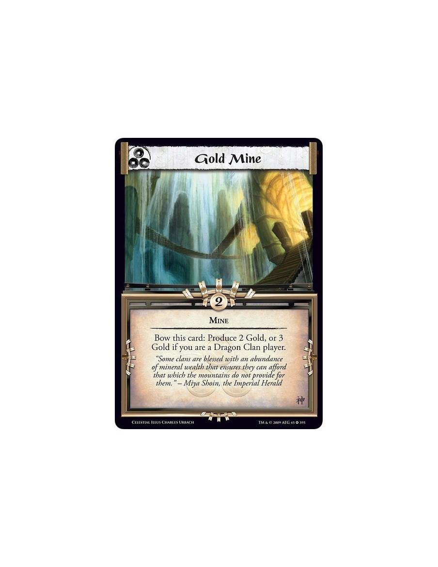 Gold Mine  - Mine Bow this card: Produce 2 Gold, or 3 Gold if you are a Dragon Clan player.