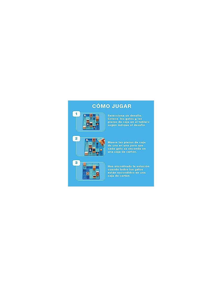 Gatos y Cajas. Juego de lógica  - ¿Eres tan listo como un gato?    ¡A estos gatos les encanta esconderse en cajas!  Mueve las pi