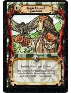 Hawks and Falcons  - Limited: Bow this card: Gain 1 Honor.