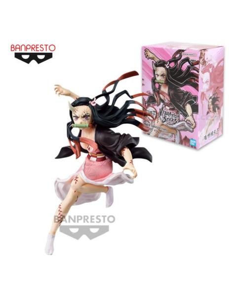 Figura Banpresto Vibration Stars. Nezuko Kamado Demonio. Demon Slayer  - Estatua de la manga famosa Demon Slayer Kimetsu no Yaib