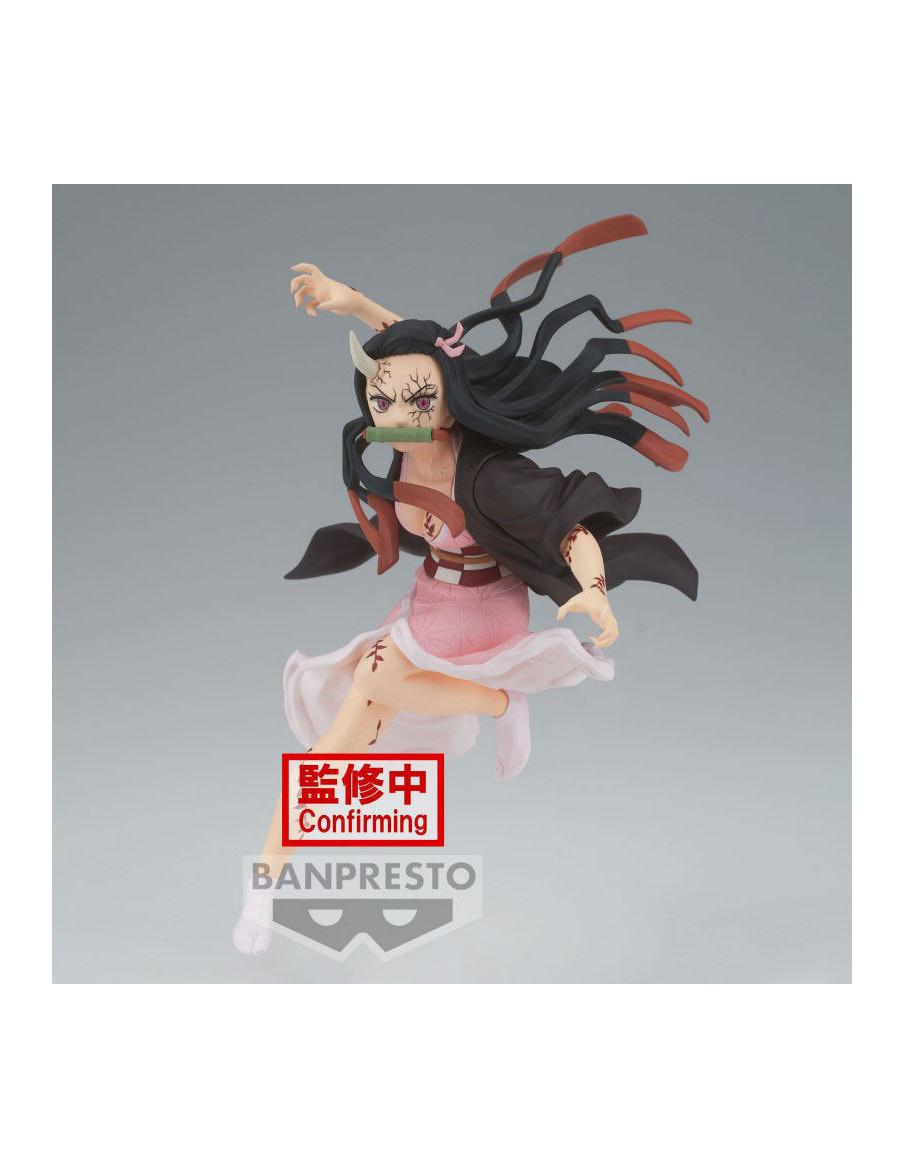Figura Banpresto Vibration Stars. Nezuko Kamado Demonio. Demon Slayer  - Estatua de la manga famosa Demon Slayer Kimetsu no Yaib