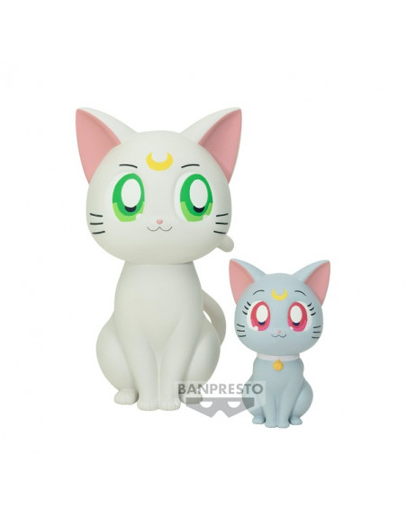 Figure Gato Artemis y Diana Banpresto. Sailor Moon