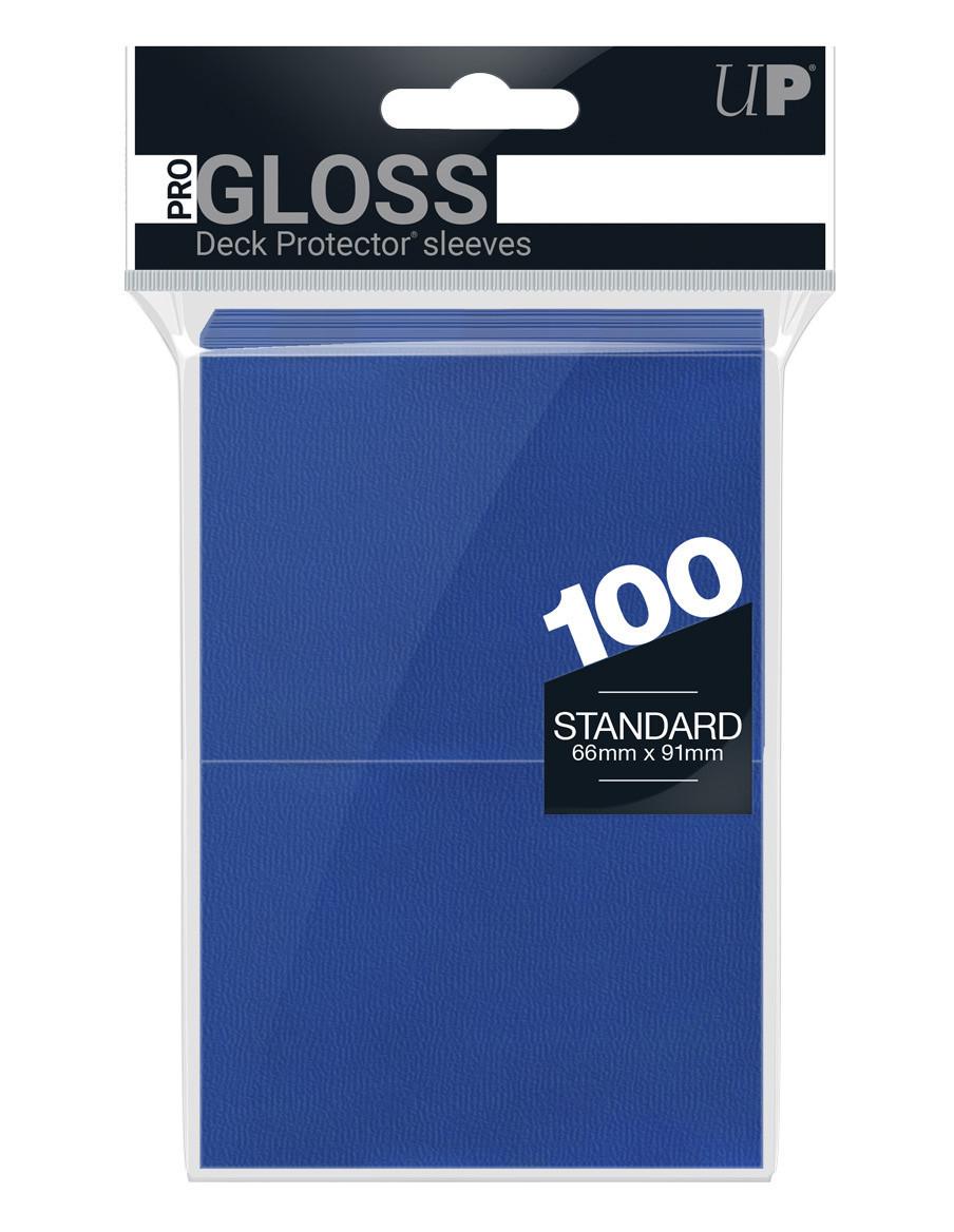Fundas Ultra Pro Gloss Blue (66x91mm) (100)  - Fundas Ultra Pro Gloss Blue (66x91mm) (100)
