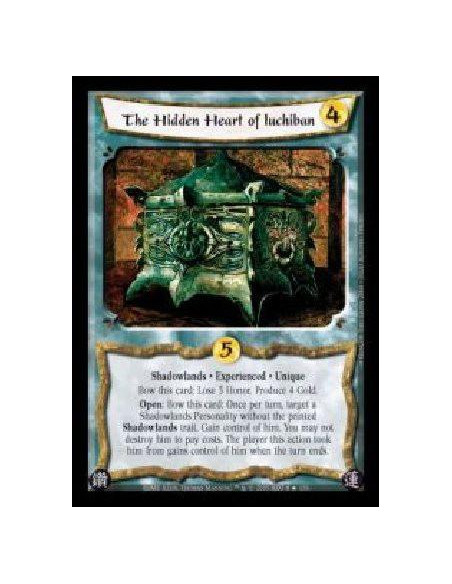 The Hidden Heart of Iuchiban Exp  - Shadowlands · Experienced · Unique. Bow this card: Lose 3 Honor. Produce 4 Gold. Open: Bow t