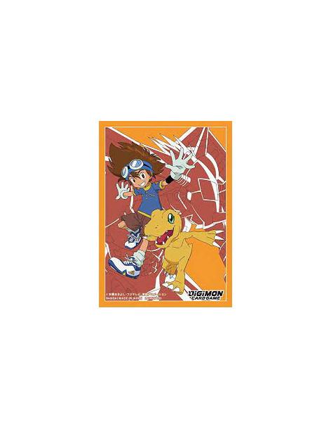Sleeves Digimon Tai and Agumon Size Standard (60)  - Sleeves Digimon Tai and Agumon Size Standard (60)