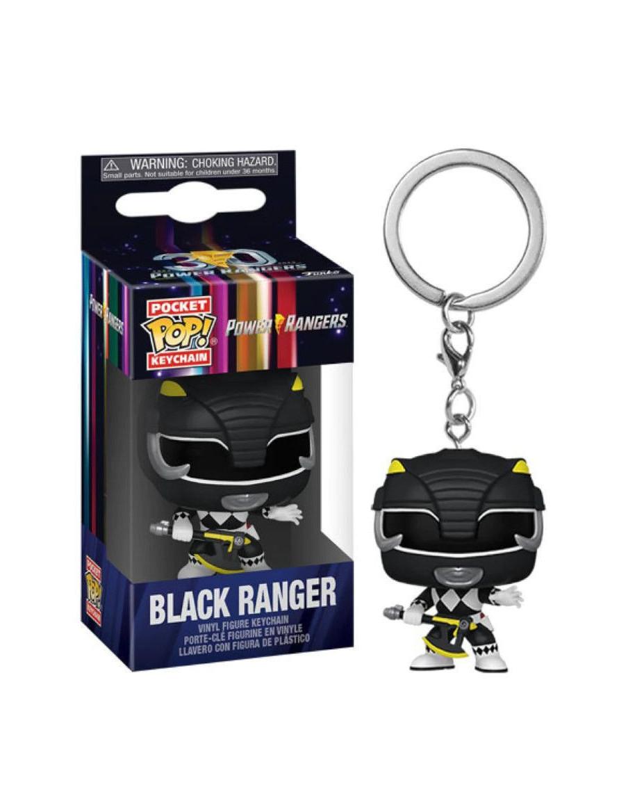 Keychan Pop Black Ranger. Power Ranger 30th