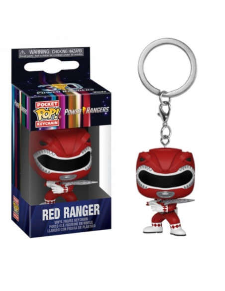 Keychan Pop Red Ranger. Power Ranger 30th