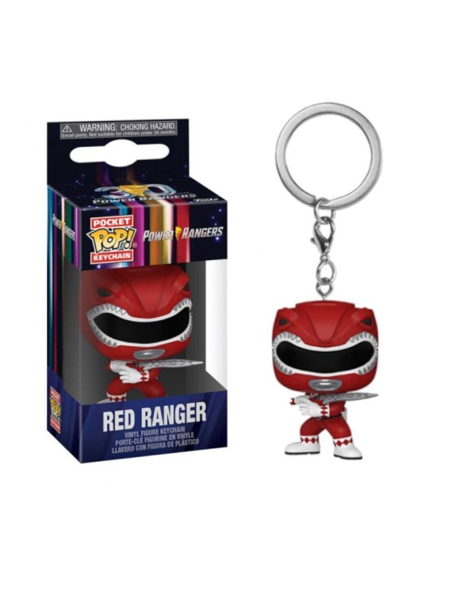 Keychan Pop Red Ranger. Power Ranger 30th