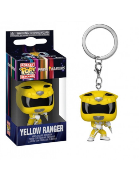 Keychan Pop Yellow Ranger. Power Ranger 30th