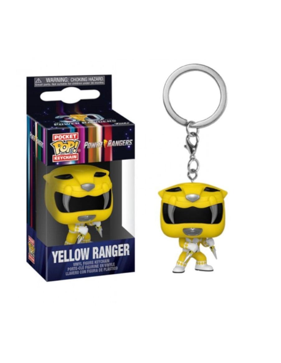 Keychan Pop Yellow Ranger. Power Ranger 30th