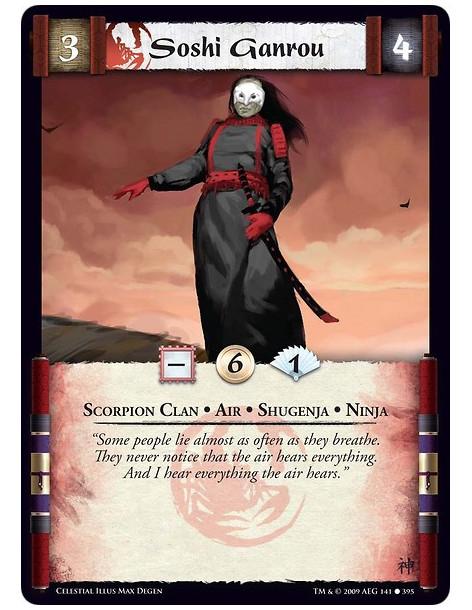 Soshi Ganrou  - Scorpion Clan • Air • Shugenja • Ninja