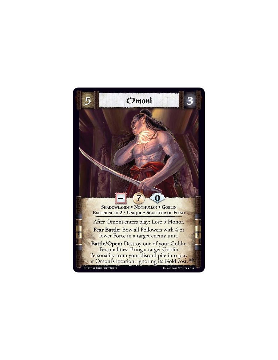 Omoni Exp2 (Español)  - Shadowlands • Nonhuman • Goblin • Experienced 2 • Unique • Sculptor of Flesh After Omoni enters play: Lo