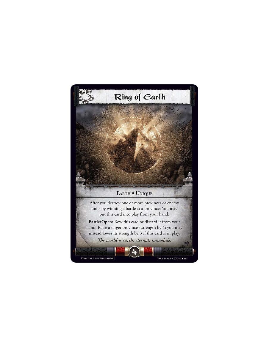 Ring of Earth FOIL  - Earth • Unique After you destroy one or more provinces or enemy units by winning a battle at a province: Y