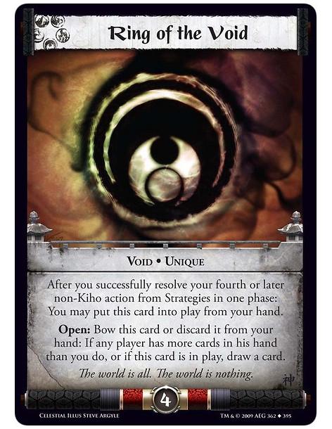 Ring of the Void (Signed Steve Argyle)  - Void • Unique After you successfully resolve your fourth or later non-Kiho action from