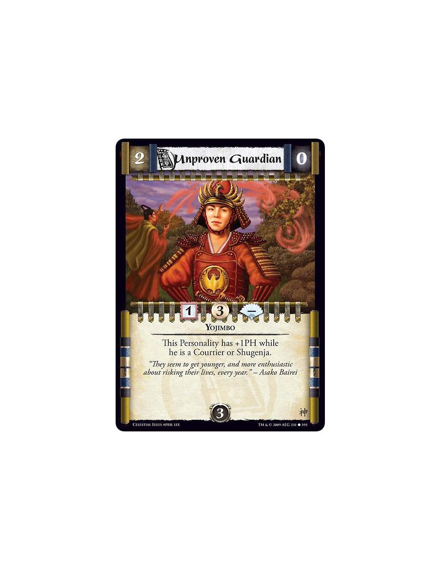 Unproven Guardian (Español)  - Yojimbo This Personality has +1PH while he is a Courtier or Shugenja.