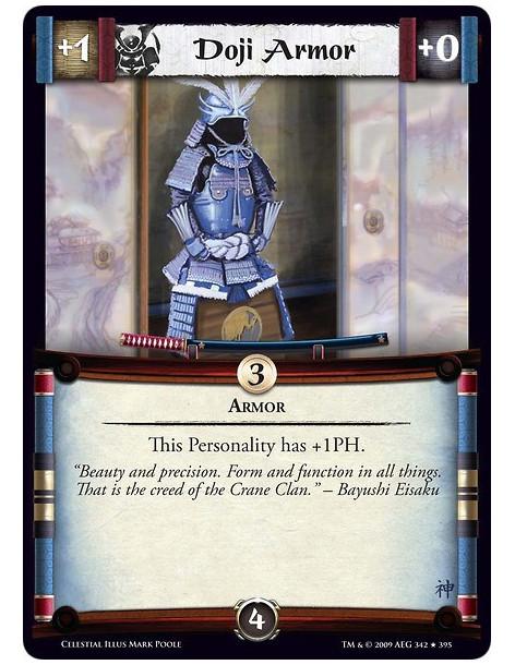 Doji Armor (Spanish)  - Armor This Personality has +1PH.