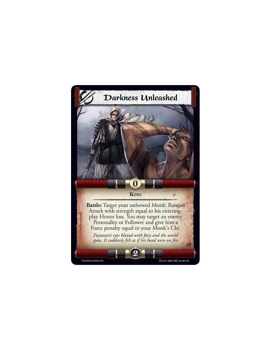 Darkness Unleashed (Español)  - Kiho Battle: Target your unbowed Monk: Ranged Attack with strength equal to his entering play Ho