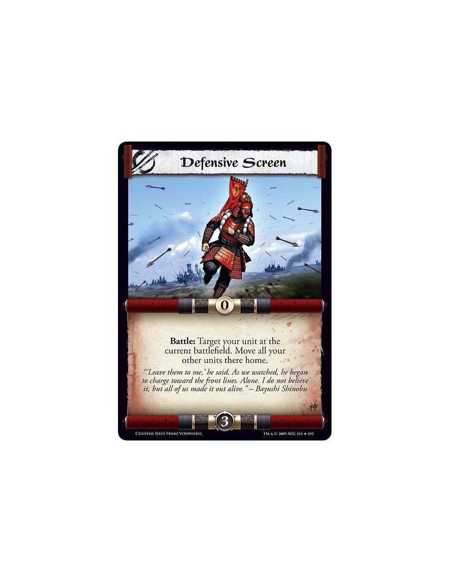 Defensive Screen (Español)  - Battle: Target your unit at the current battlefield. Move all your other units there home.