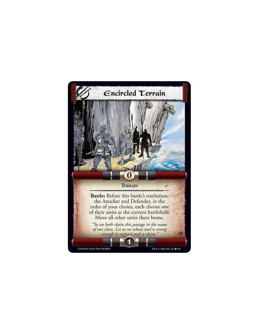 Encircled Terrain (Spanish)  - Terrain Battle: Before this battle’s resolution, the Attacker and Defender, in the order of your 