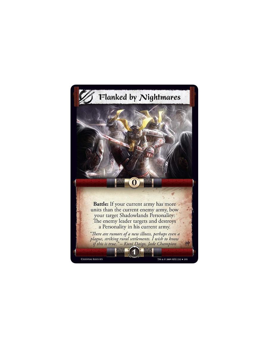 Flanked by Nightmares (Español)  - Battle: If your current army has more units than the current enemy army, bow your target Shad