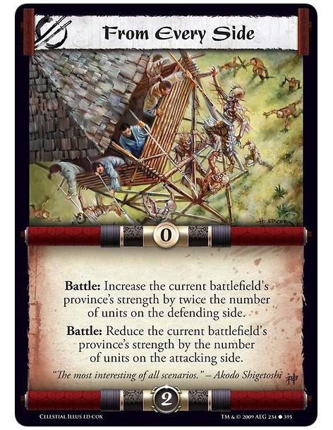 From Every Side  - Battle: Increase the current battlefield's province’s strength by twice the number of units on the defending 