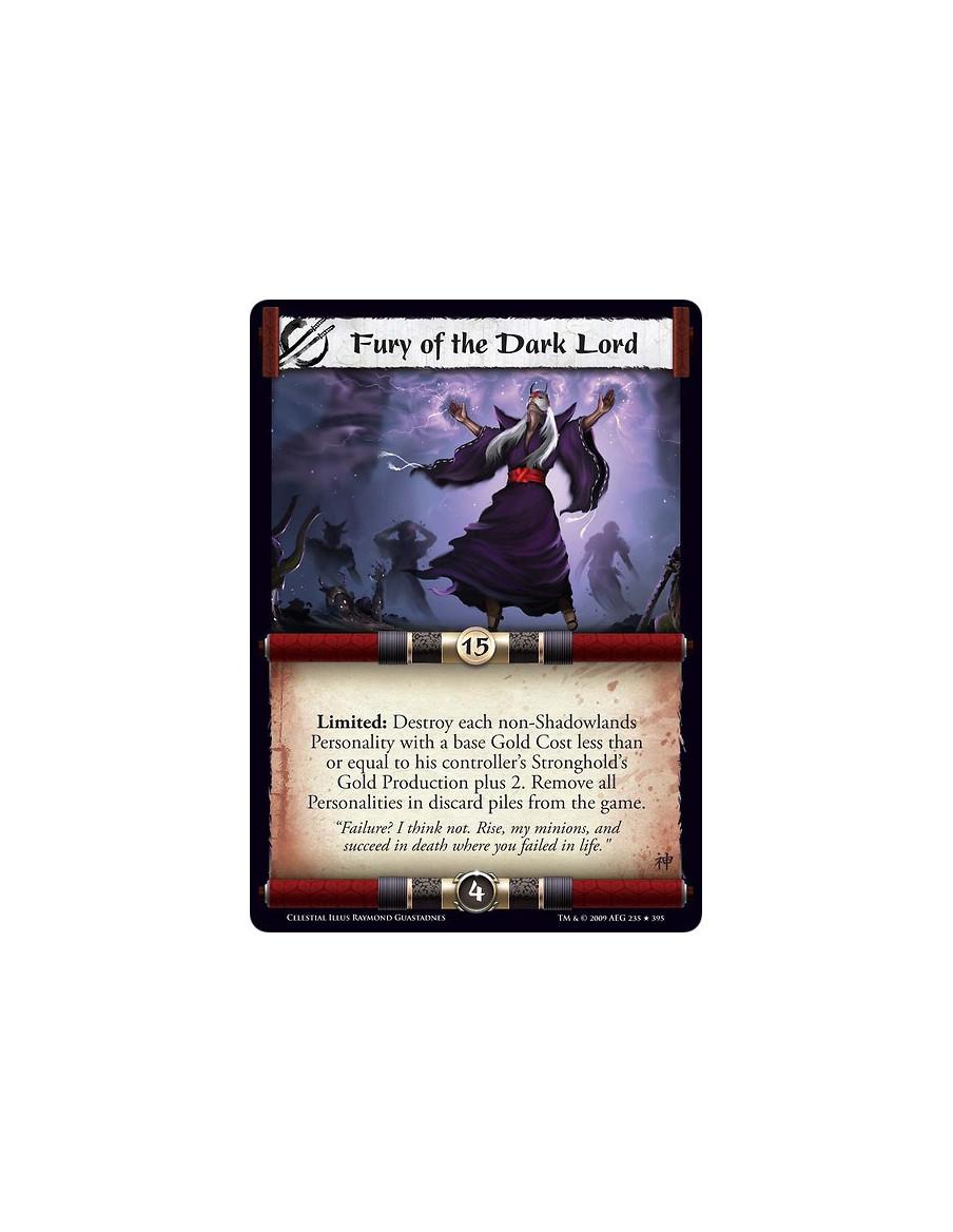 Fury of the Dark Lord (Español)  - Limited: Destroy each non-Shadowlands Personality with a base Gold Cost less than or equal to