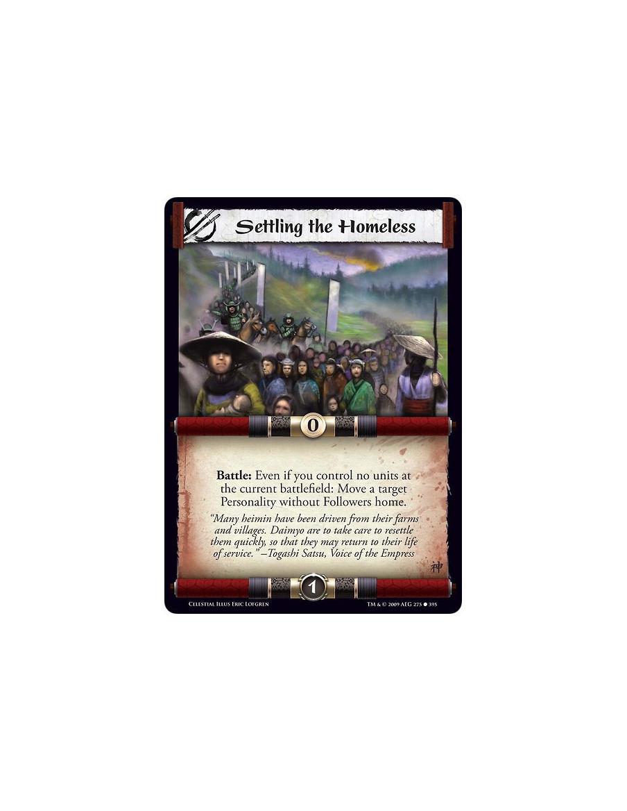 Settling the Homeless (Español)  - Battle: Even if you control no units at the current battlefield: Move a target Personality wi