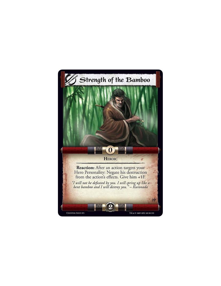 Strength of the Bamboo  - Heroic Reaction: After an action targets your Hero Personality: Negate his destruction from the action