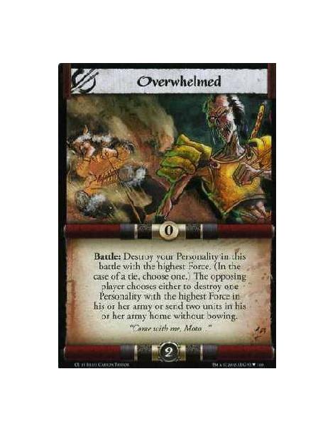 Overwhelmed (Spanish)  - Battle: Destroy your Personality in this battle with the highest Force (In the case of a tie, choose on