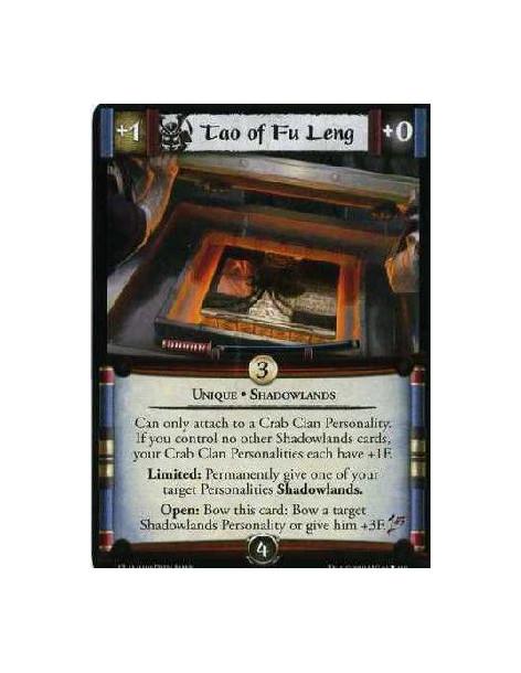 Tao of Fu Leng (Español)  - Unique • Shadowlands Can only attach to a Crab Clan Personality. If you control no other Shadowlands