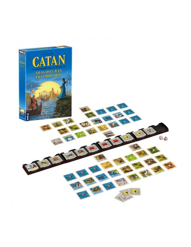 Catan: El Duelo. Expansión Eras Oscuras Eras Doradas  - ¡Prepárate para un duelo apasionante! Sumérgete en el fascinante univers