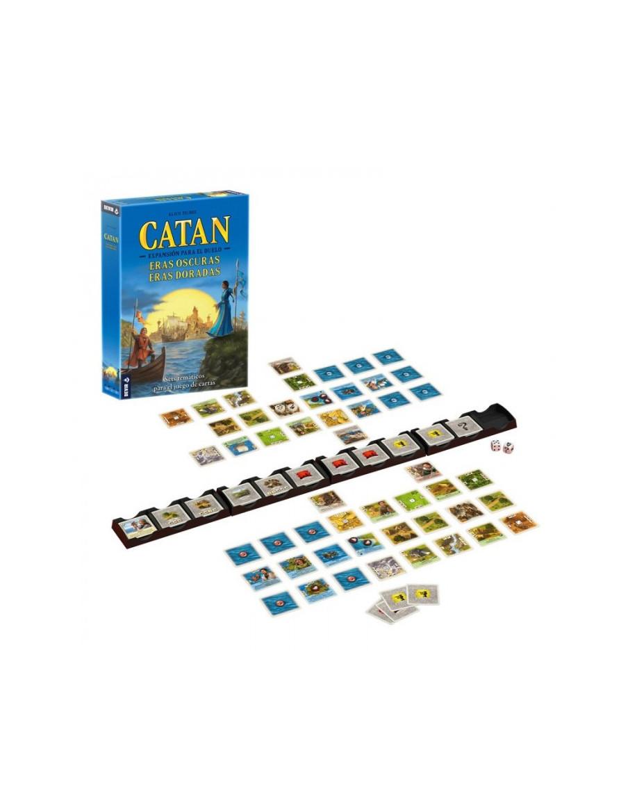 Catan: El Duelo. Expansión Eras Oscuras Eras Doradas  - ¡Prepárate para un duelo apasionante! Sumérgete en el fascinante univers