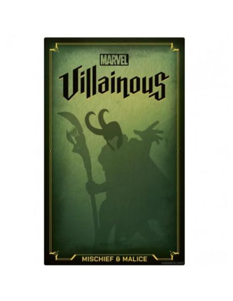 Villainous Evil Mischief & Malice Expansión (Español)  - ¡Domina el universo Marvel interpretando a un villano icónico de cómics