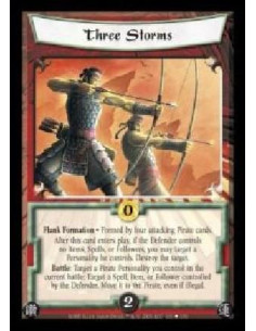 Three Storms  - Flank Formation · Formed by four attacking Pirate cards. After this card enters play, if the Defender controls n