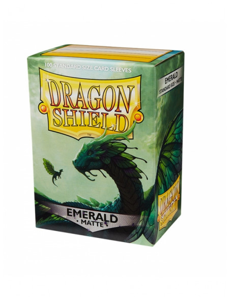 Dragon Shield Standard Size Sleeves (63x88mm) - Emerald Matte (100)