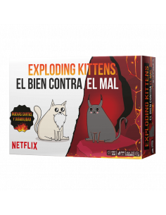 Exploding Kittens: Good vs Evil (Spanish)  - NUEVAS REGLAS. NUEVOS GATITOS. NUEVO CAOS.  ESTA VERSIÓN ES LA APUESTA MÁS ARRIESGA