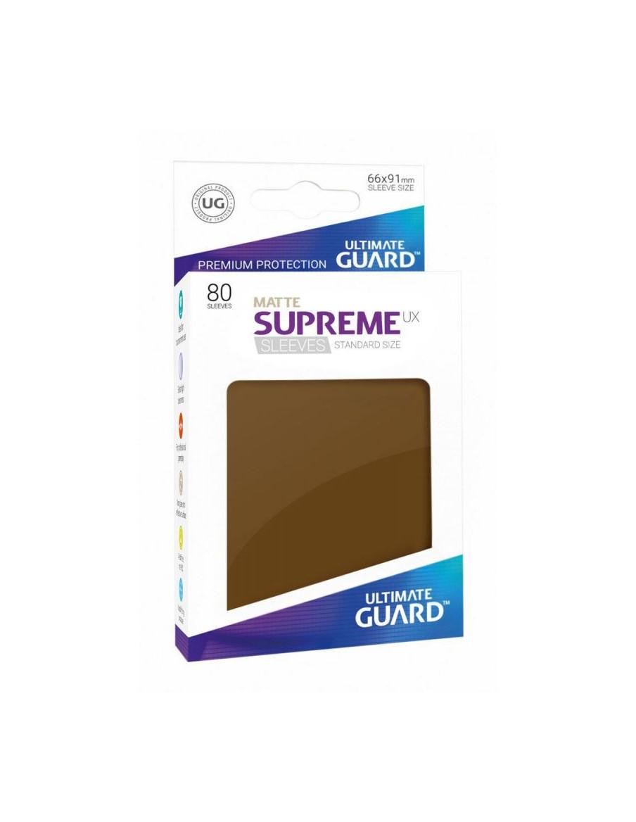 Ultimate Guard Supreme Sleeves Matte Brown Standard Size (66x91mm) (80)  - Ultimate Guard Supreme Sleeves Matte Brown Standard S