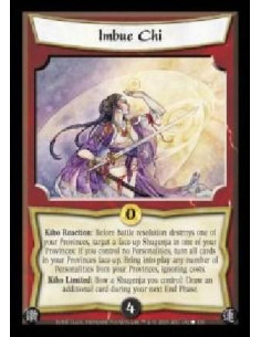 Imbue Chi  - Kiho Reaction: Before battle resolution destroys one of your Provinces, target a face-up Shugenja in one of your Pr