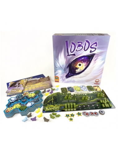 Lobos. Juego de Mesa  -  Lobos es un juego de mesa que se centra en la supervivencia del más fuerte. Compite por construir la ma
