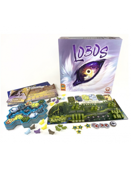 Lobos. Juego de Mesa  -  Lobos es un juego de mesa que se centra en la supervivencia del más fuerte. Compite por construir la ma